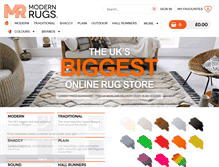 Tablet Screenshot of modern-rugs.co.uk